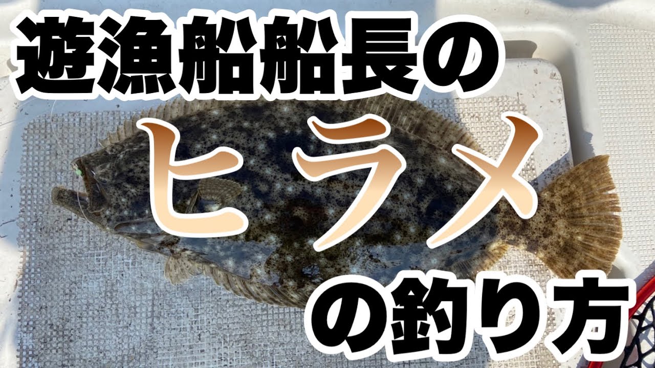 遊漁船ニコニコ水産船長にヒラメの釣り方を教わりました。