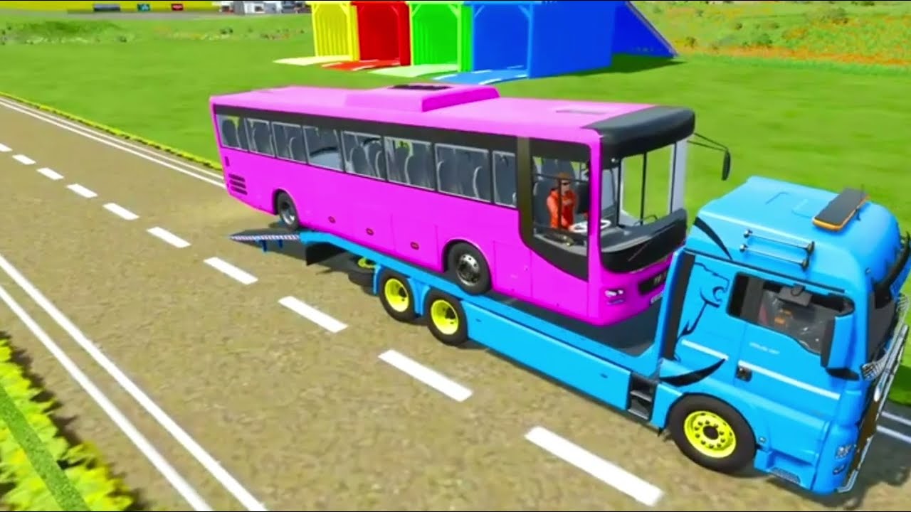 FARMING SIMULATOR 22 | TRANSPORTING CARS, TRUCKS, POLICE CARS, FIRE TRUCKS & EMERGENCY VEHICLES