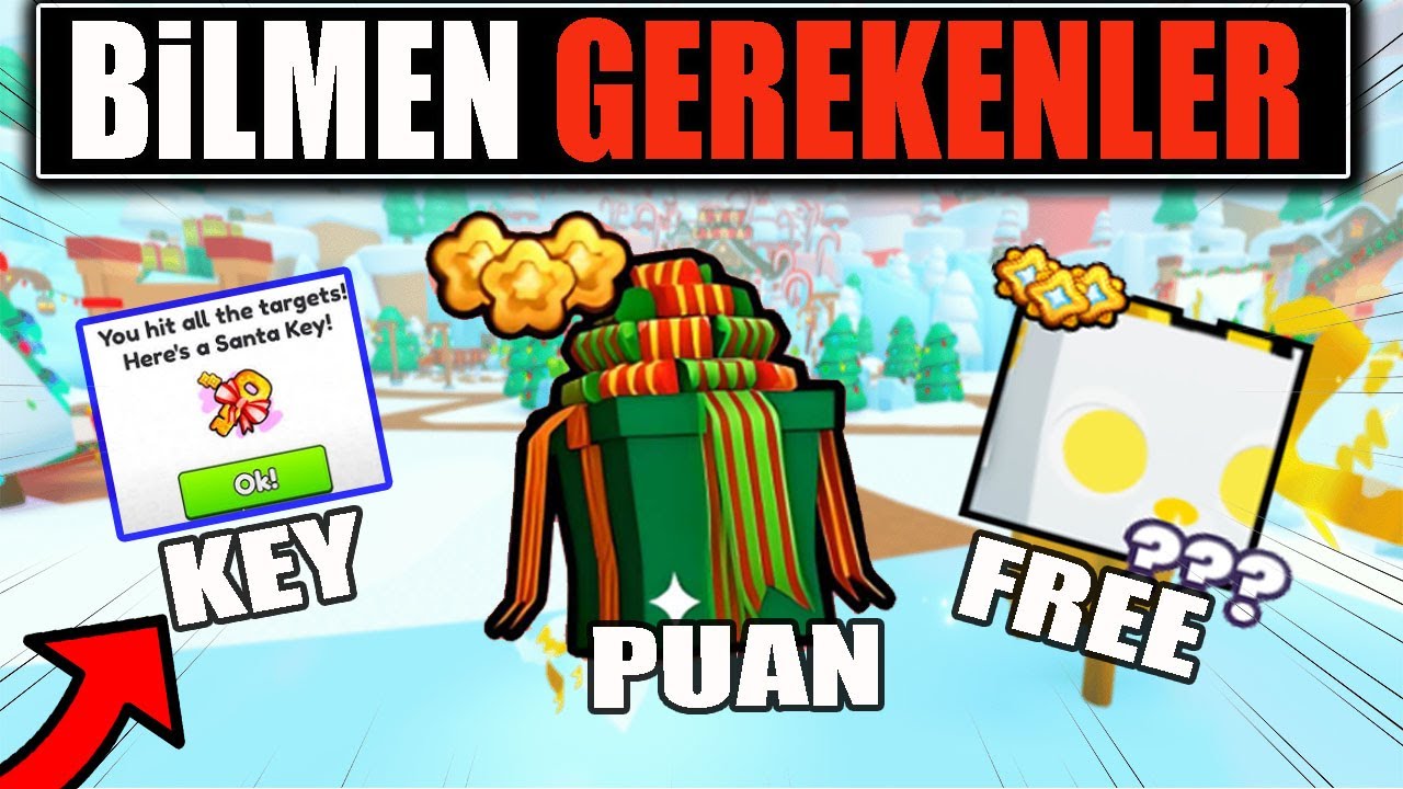 Bilmen Gereken Her Şey (Puan, Santa Key, Gift, Free Huge)| Roblox Pet Simulator 99
