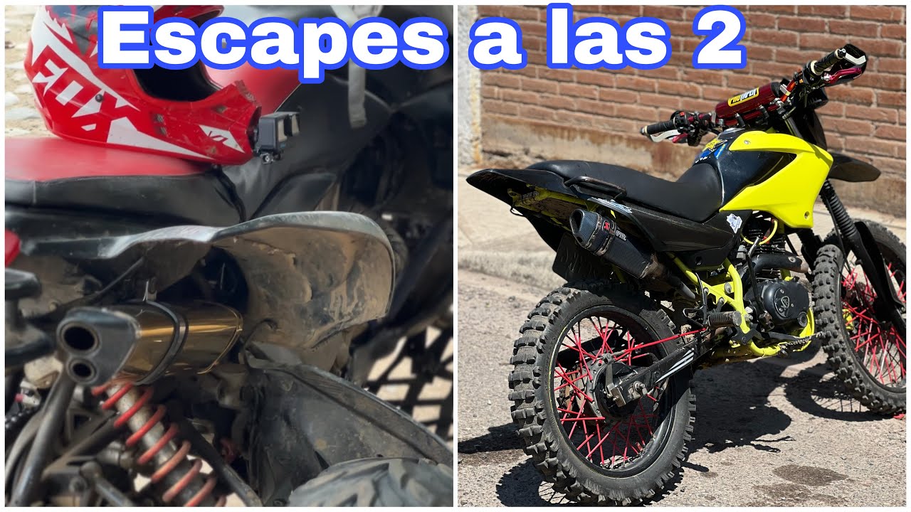 Nuevos escapes!! Dm200 trx700 suenan de lujo!!