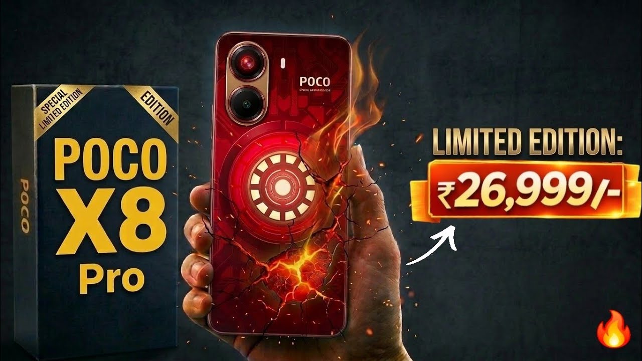 POCO X8 Pro 5g iron Man Special Edition 🚀🚀🔥🔥🔥 #pocox8pro 
