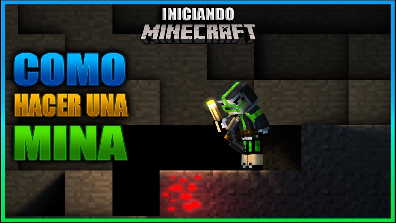 COMO HACER MI PRIMERA MINA PARA BUSCAR DIAMANTES, HIERRO, CARBON, ETC   | INICIANDO MINECRAFT Ep 4