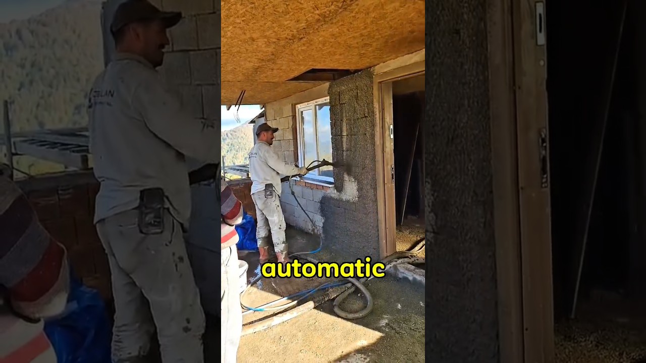 Automatic Wall Plastering Machine &ndash; Fast and Smooth Cement Spray!