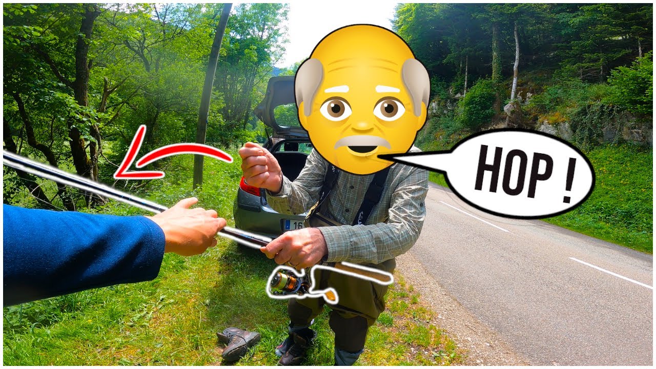 Ce PAPY de 80 ANS PIQUE ma CANNE car je PÊCHE AUX LEURRES ! Une rencontre INSOLITE !