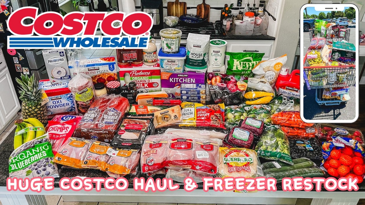 COSTCO HAUL | Restocking my Freezer and Easy Family Meal Ideas!