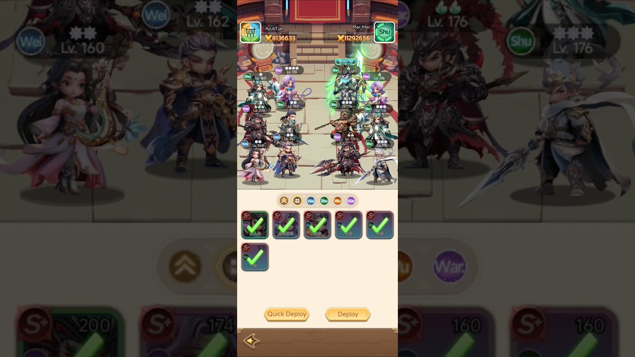 8M vs 11M - Lu Bu + Cao Cao is insane #newforce #threekingdoms #lubu #caocao #samkok