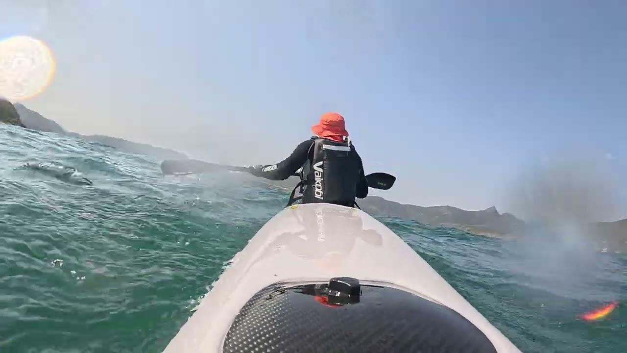 Downwind,Steep Island,HongKong.20260118.#ShenghuaYang##《孤筏香江：Surfski in HongKong》#fenn bluefin