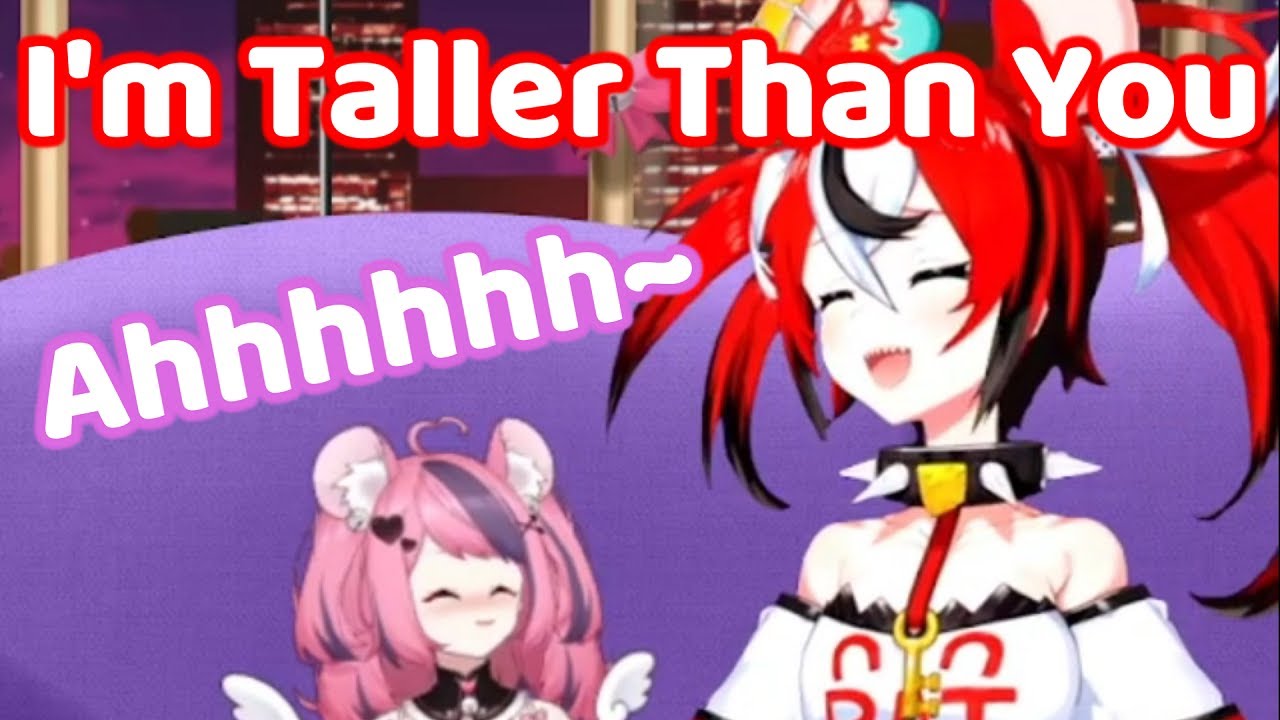Bae Flexing Her Height on IronMouse! (Hololive/VShojo)