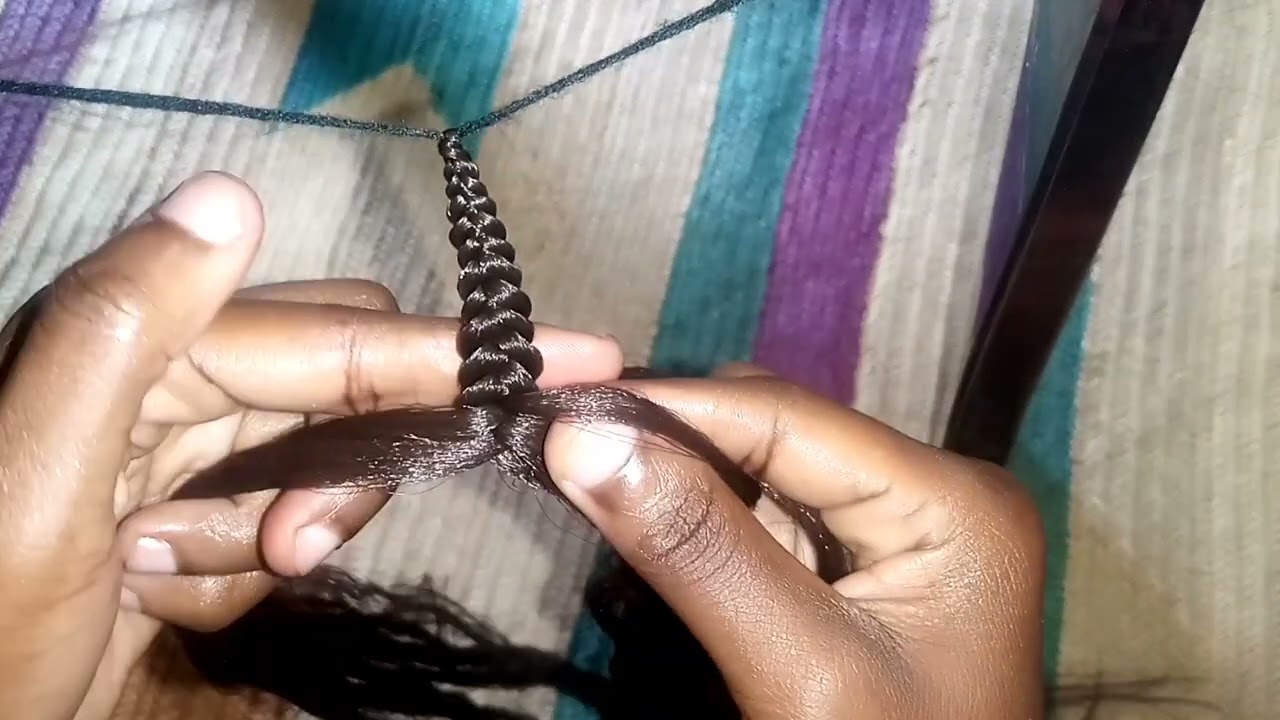 How to do/ 5 Strands Artificial Ghanaian lines/ Bandika ya Tano //Very Detailed Begginer Friendly