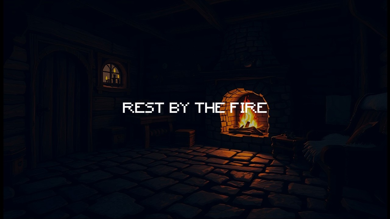 Rest by the fire… 💤 8 hours of rain & hail for sleep.