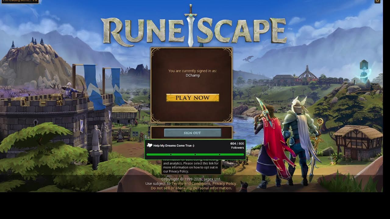 RuneScape Livestream. Come Chill and Watch