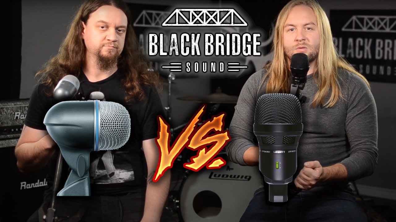 Kick Drum Mic Shootout! - Lewitt DTP 340 REX vs. Shure Beta 52a (Solo / Full Mix)