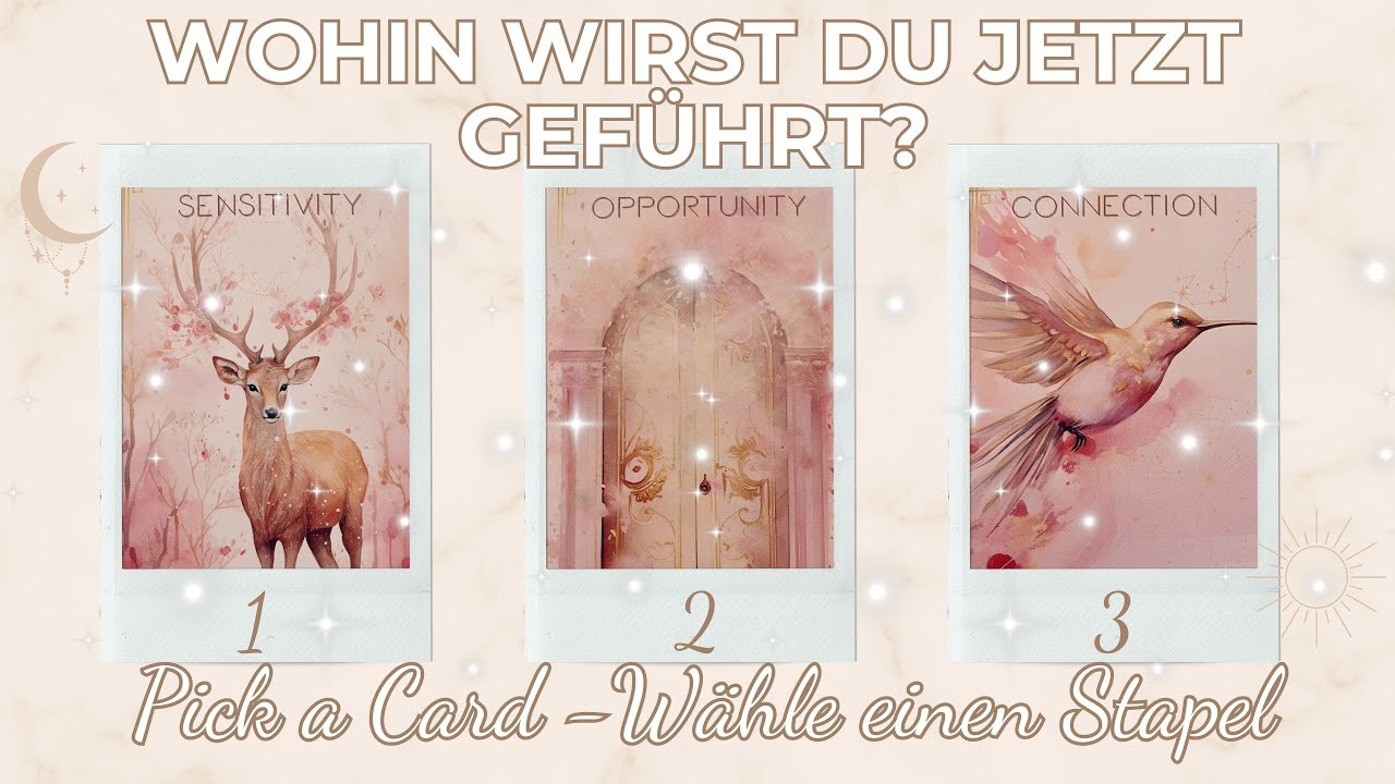 Wohin wirst du jetzt geführt?✨Auswahlorakel - Wähle einen Stapel✨