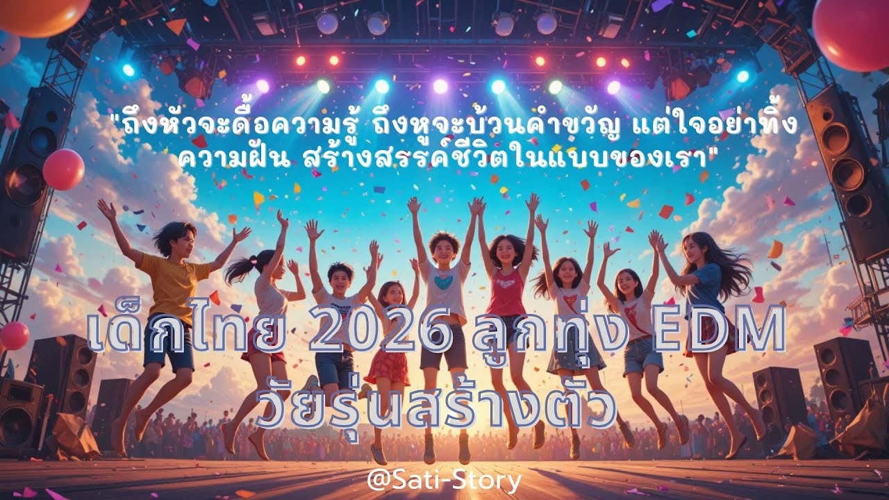 เด็กไทย 2026 ลูกทุ่ง EDM วัยรุ่นสร้างตัว : พลังดื้อสร้างสรรค์ (Thai Kids 2026: The New Gen Power)