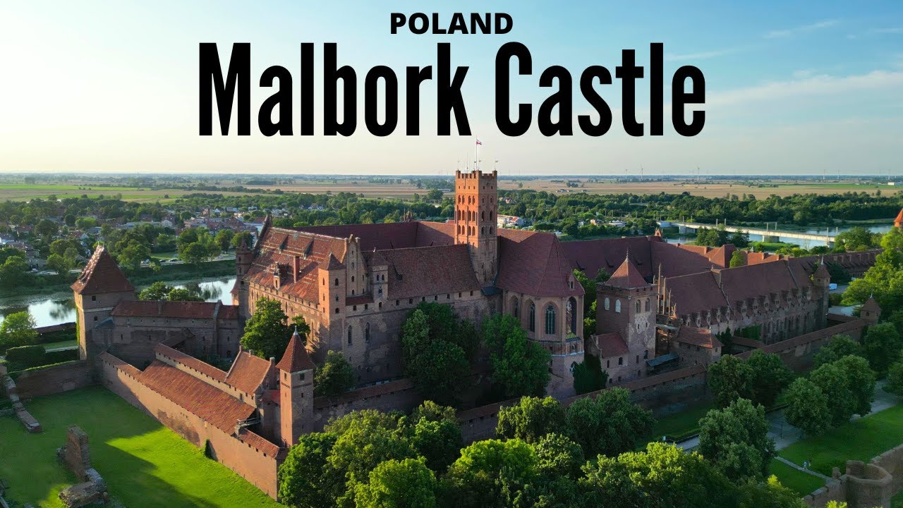 Największy na świecie zamek w Malborku - film z drona 4K