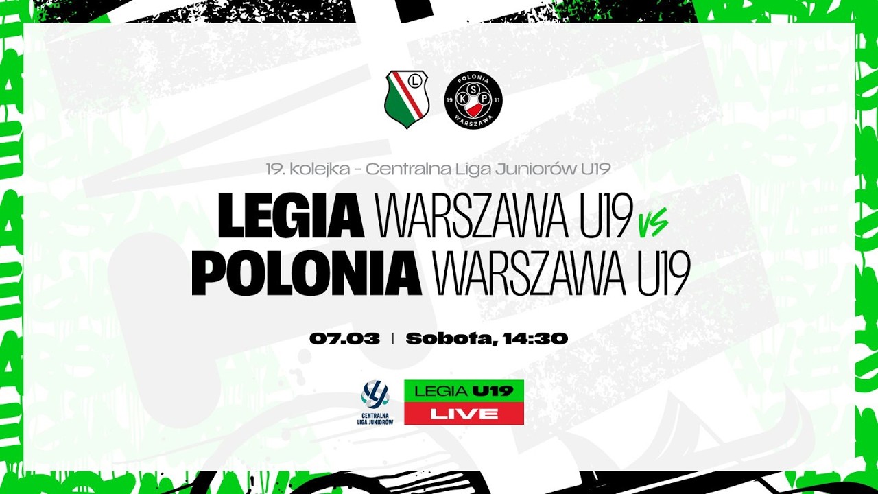 CLJ U19 2025/26: Legia Warszawa U19 vs Polonia Warszawa (live)