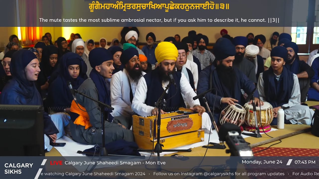Calgary June Shaheedi Smagam 2024 - Monday Eve