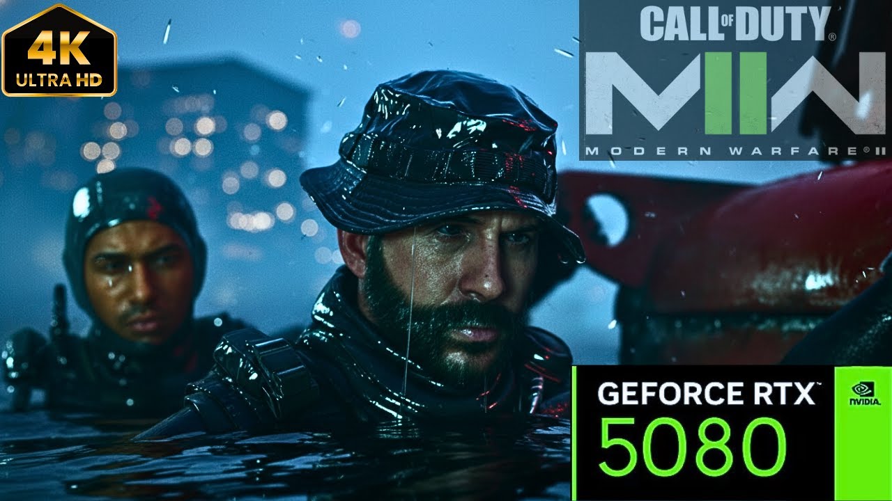 MW2 Waterwork Mission is UNREAL on RTX 5080! (Extreme 4K Settings 120 FPS)