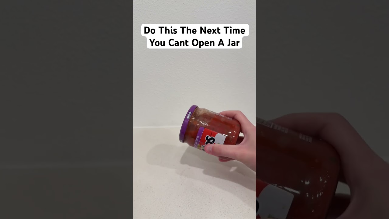 Do This The Next Time You Cant Open A Jar #salsa #lifehack #tipsandtricks