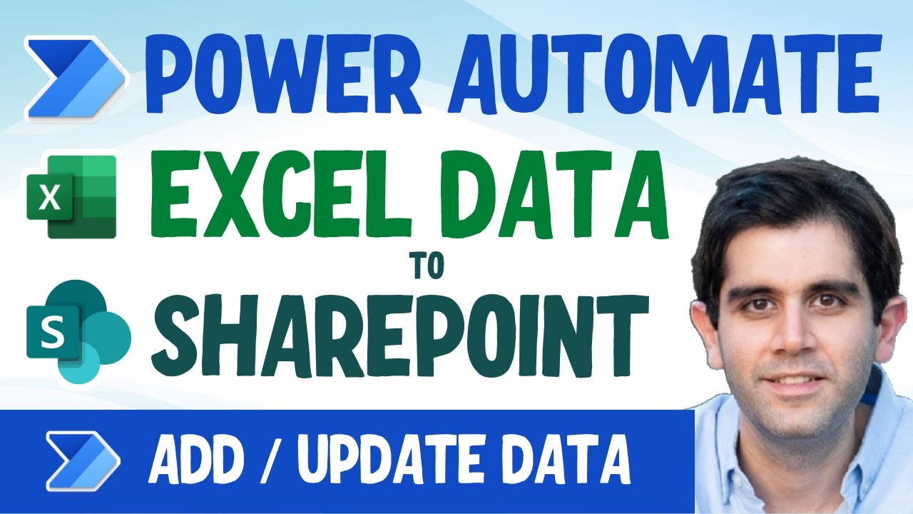 Add & Update Excel Data to SharePoint List using Power Automate | Excel Import using flow