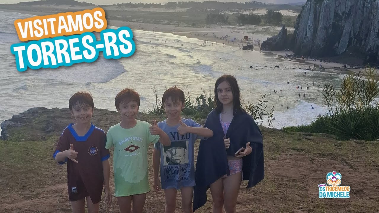 VISITAMOS TORRES-RS PELA PRIMEIRA VEZ | Mônica e Os Trigêmeos da Michele