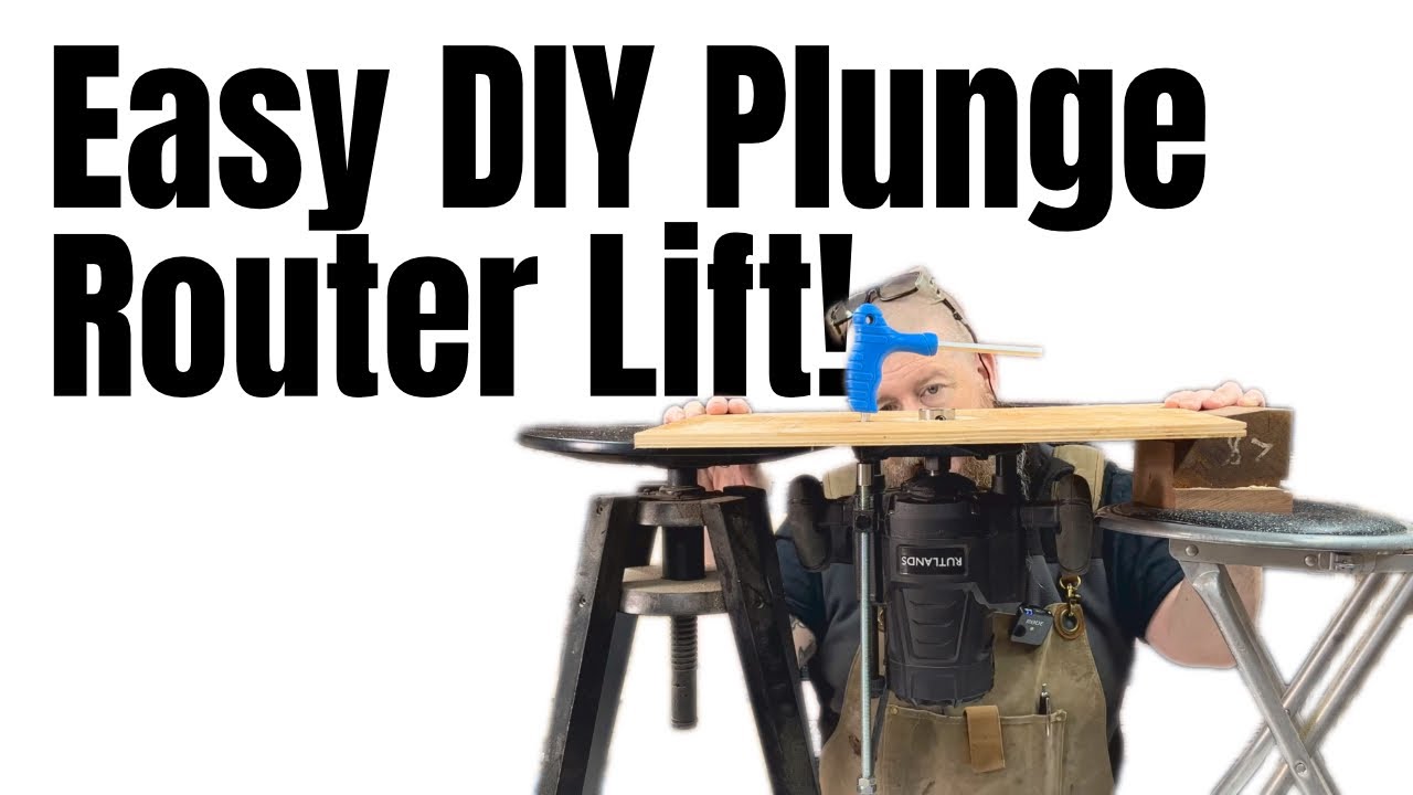DIY Router Lift for Plunge Routers for around £10