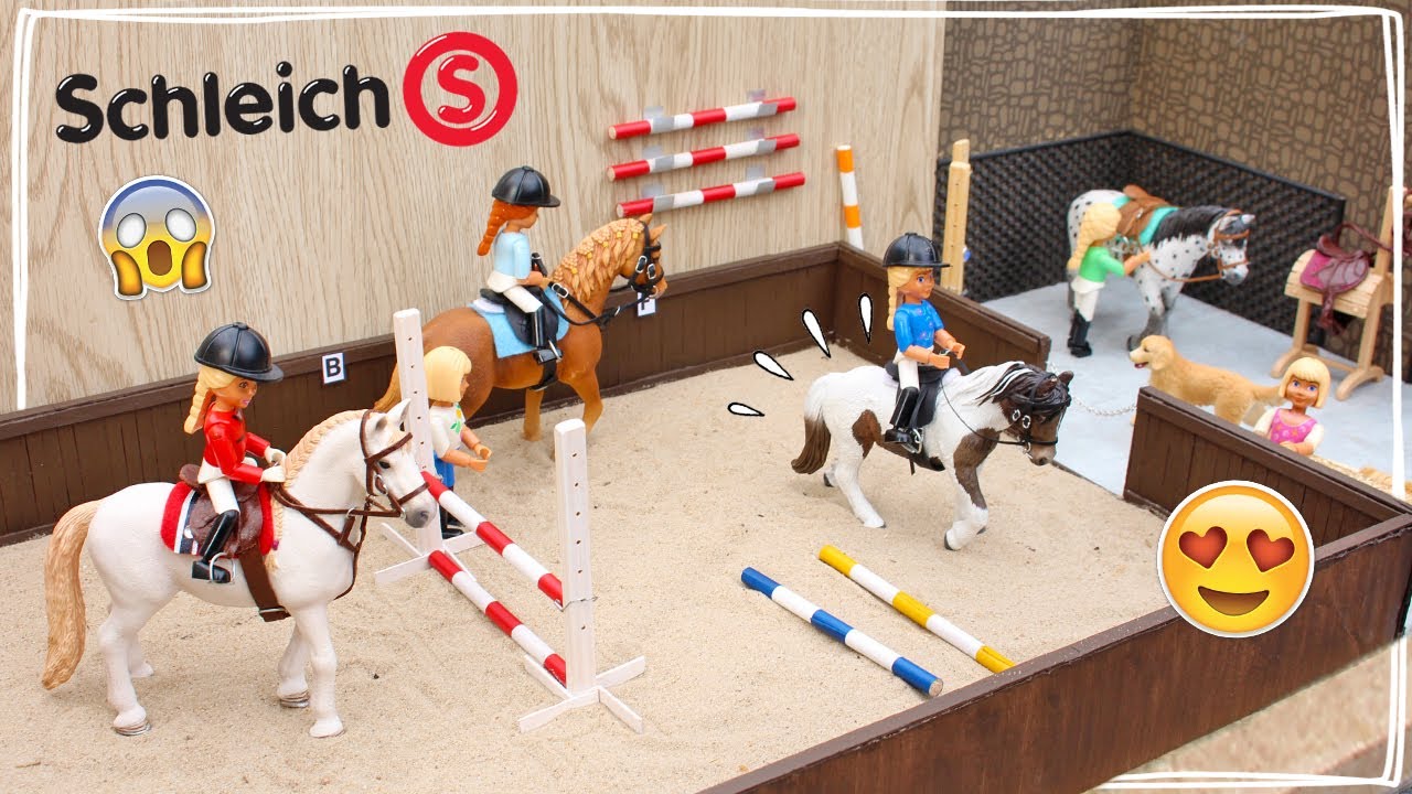 MEGA RIJBAK VOOR SCHLEICH PAARDEN MAKEN! 🤩 Manege Serie #4 | Daphne draaft door