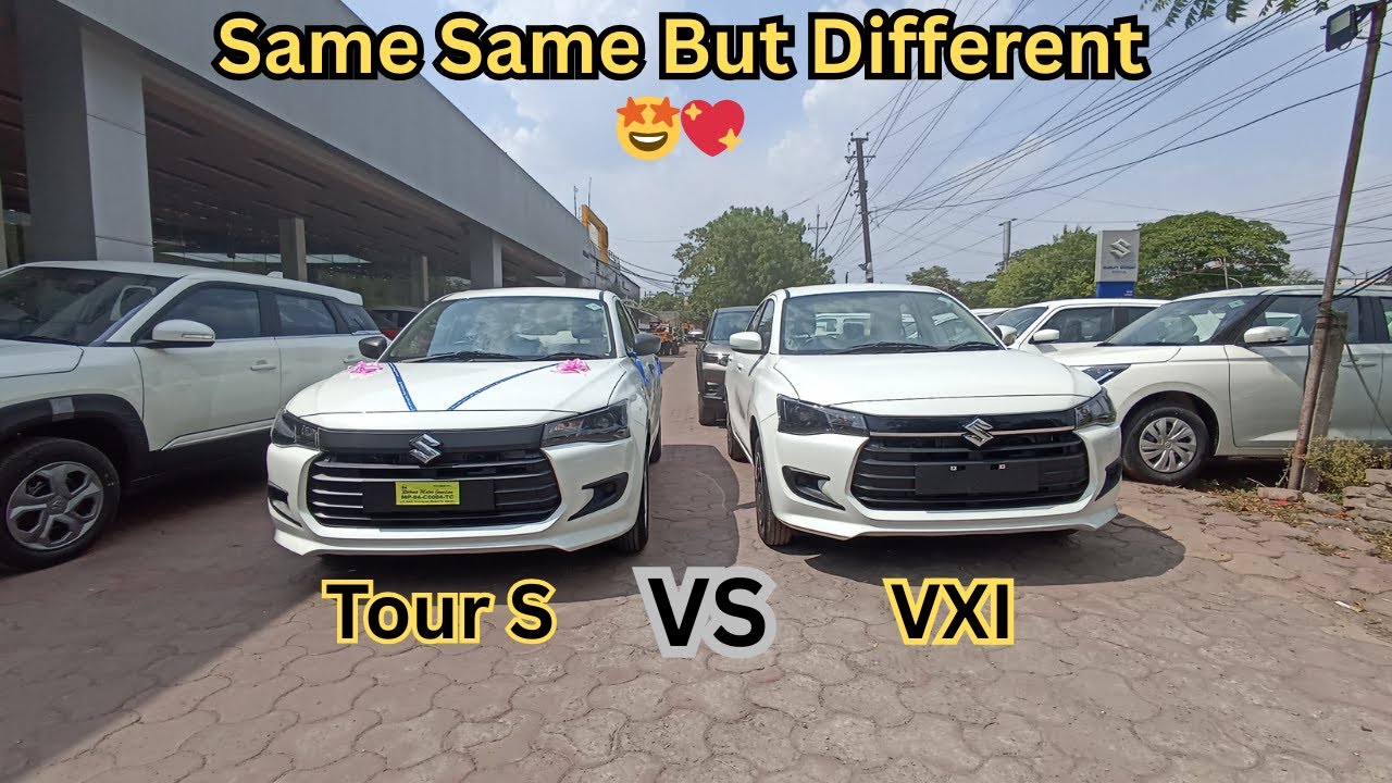 Comparing Dzire Tour S with Dzire VXI💖🤩 8Lakh VS 10Lakh🤩🤔