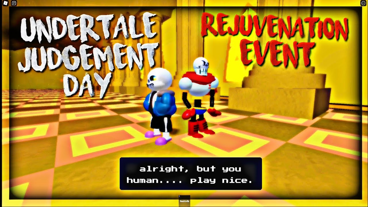 Rejuvenation Event | Roblox Undertale Judgement Day