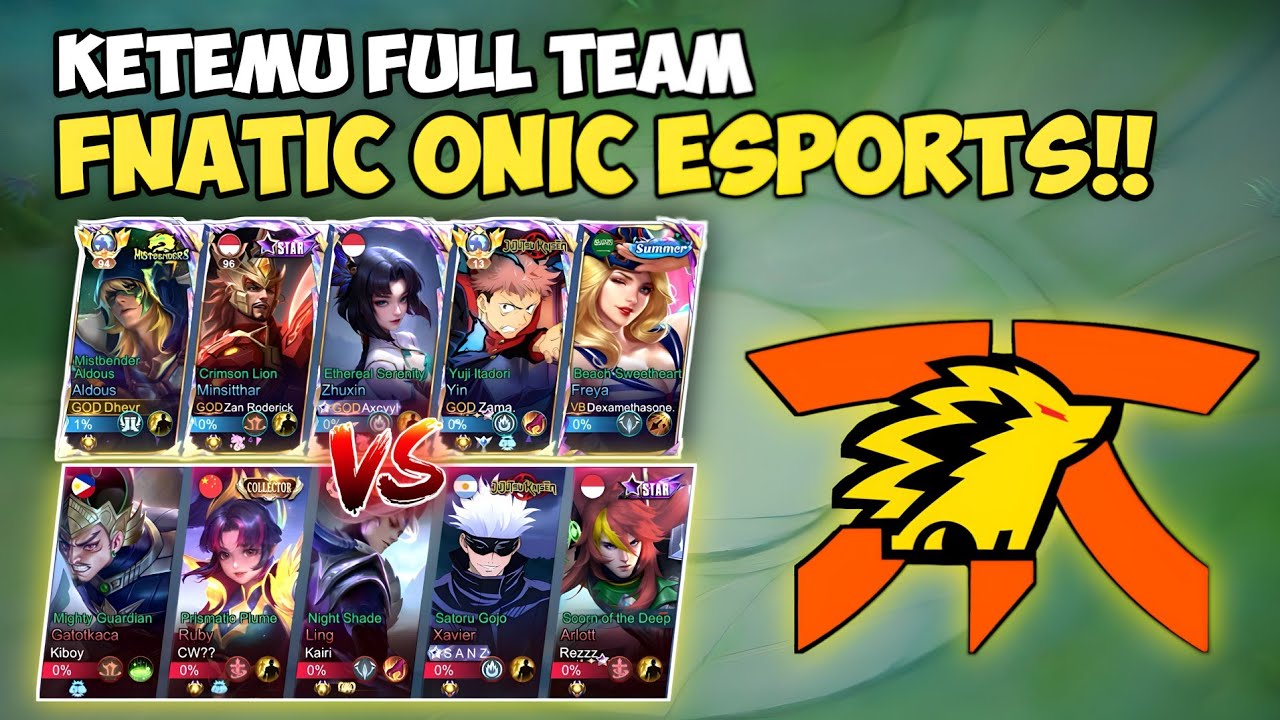 KETEMU FULL TEAM FNATIC ONIC ESPORTS!! NGERI BANGET CUY🥶
