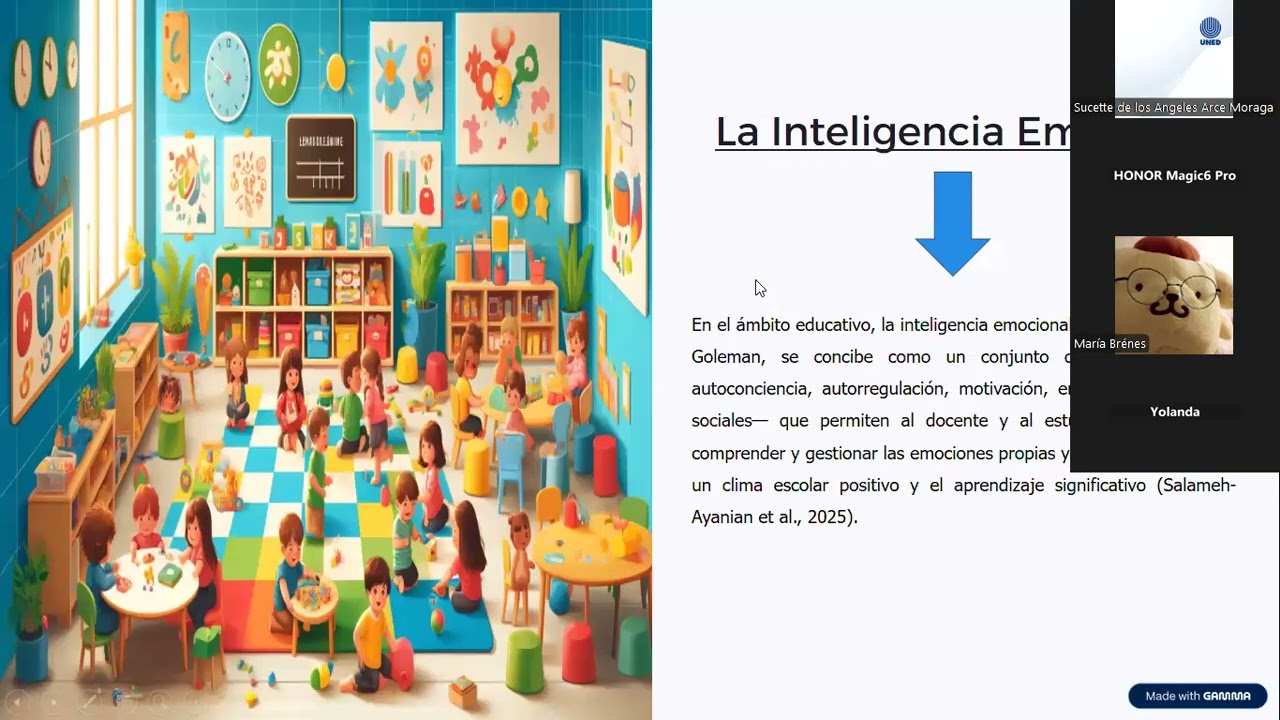 Tutoría #1. Formación de la inteligencia emocional. 02092. Prof. Sucette Arce Moraga 10/2/2026