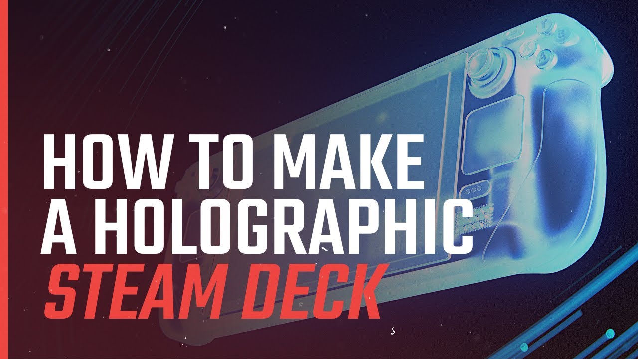 How To Make a HOLOGRAPHIC STEAM DECK with MAYA & ARNOLD