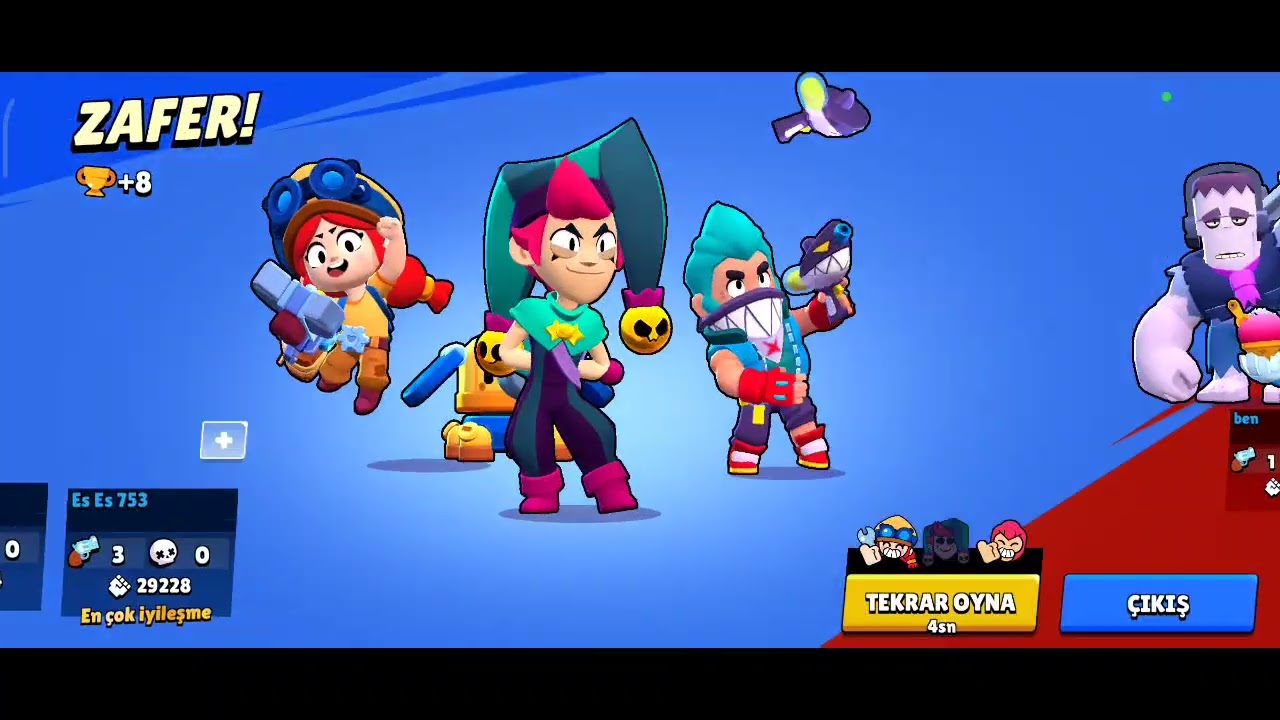Hep yendim(BRAWL STARS