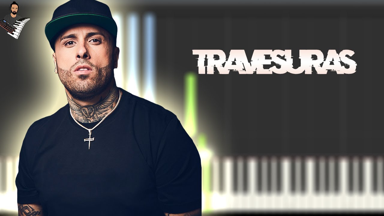 Travesuras - Nicky Jam | Instrumental Piano Tutorial / Partitura / Karaoke / MIDI