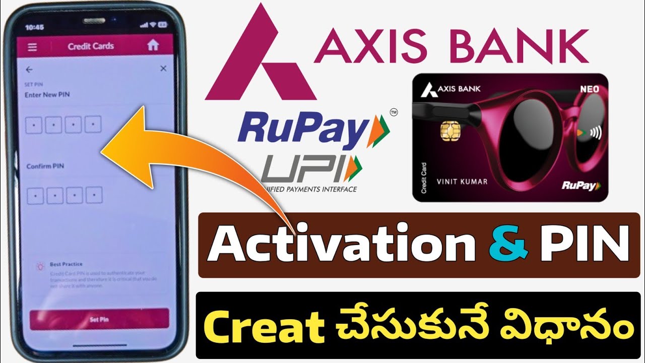 Как активировать кредитную карту Axis Bank Rupay онлайн