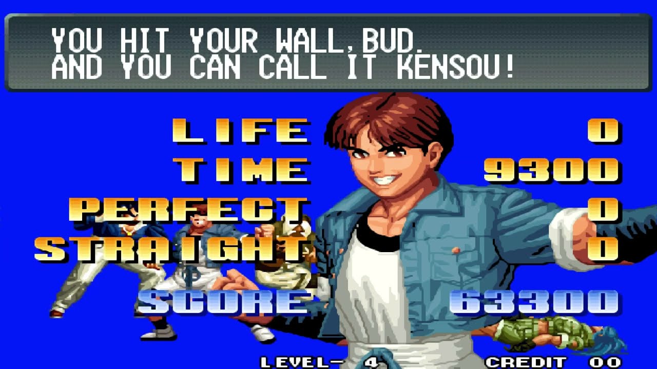 KOF 96 Male team. Enserio esto es level 4??? =O