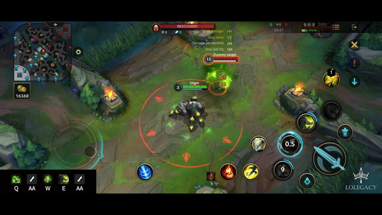 WILD RIFT - Urgot Early Trade Combo