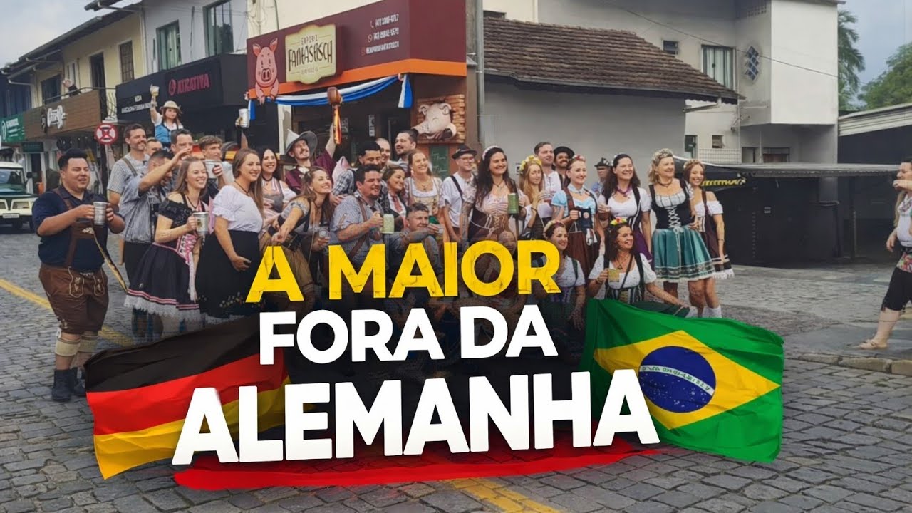 A Maior Festa de rua Alemã fora da Alemanha  no Brasil em Pomerode Festa Pomerana 2026 #pomerode 