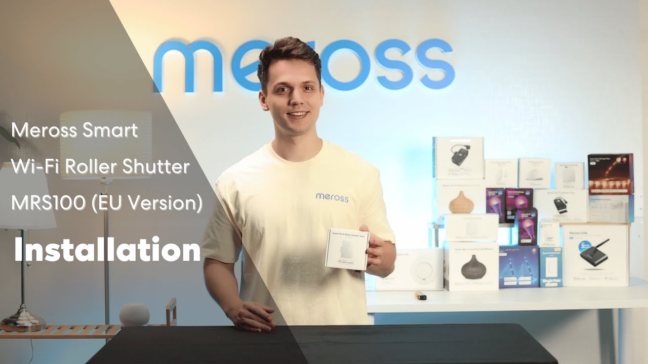 Как установить умные рольставни Meross Smart Wi-Fi MRS100 (версия для ЕС)