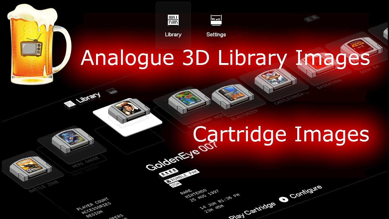 Adding Cartridge Library Images to the Analogue 3D