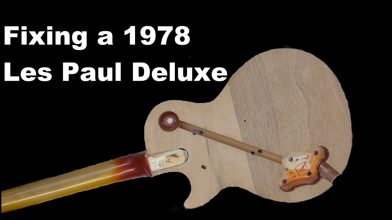 Ремонт Les Paul Deluxe 1978 года — неудачный клей