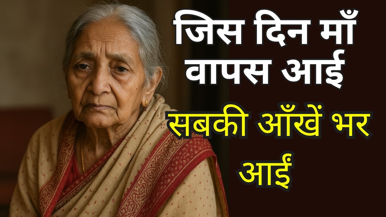 माँ की वापसी – आश्रम से घर, सच ने सबको रुला दिया | भावुक पारिवारिक कहानी