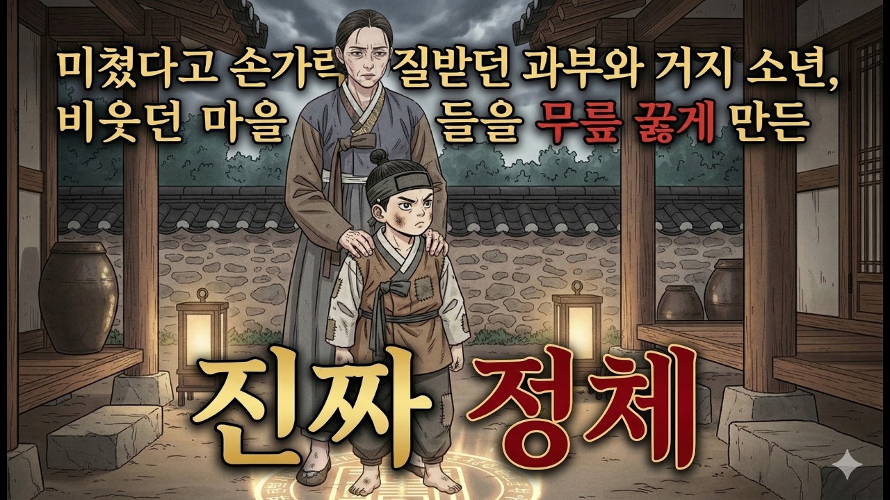 미쳤다고 손가락질받던 과부와 거지 소년, 비웃던 마을 사람들을 무릎 꿇게 만든 진짜 정체ㅣ 민담·야담·설화·전설·오디오북·옛날이야기