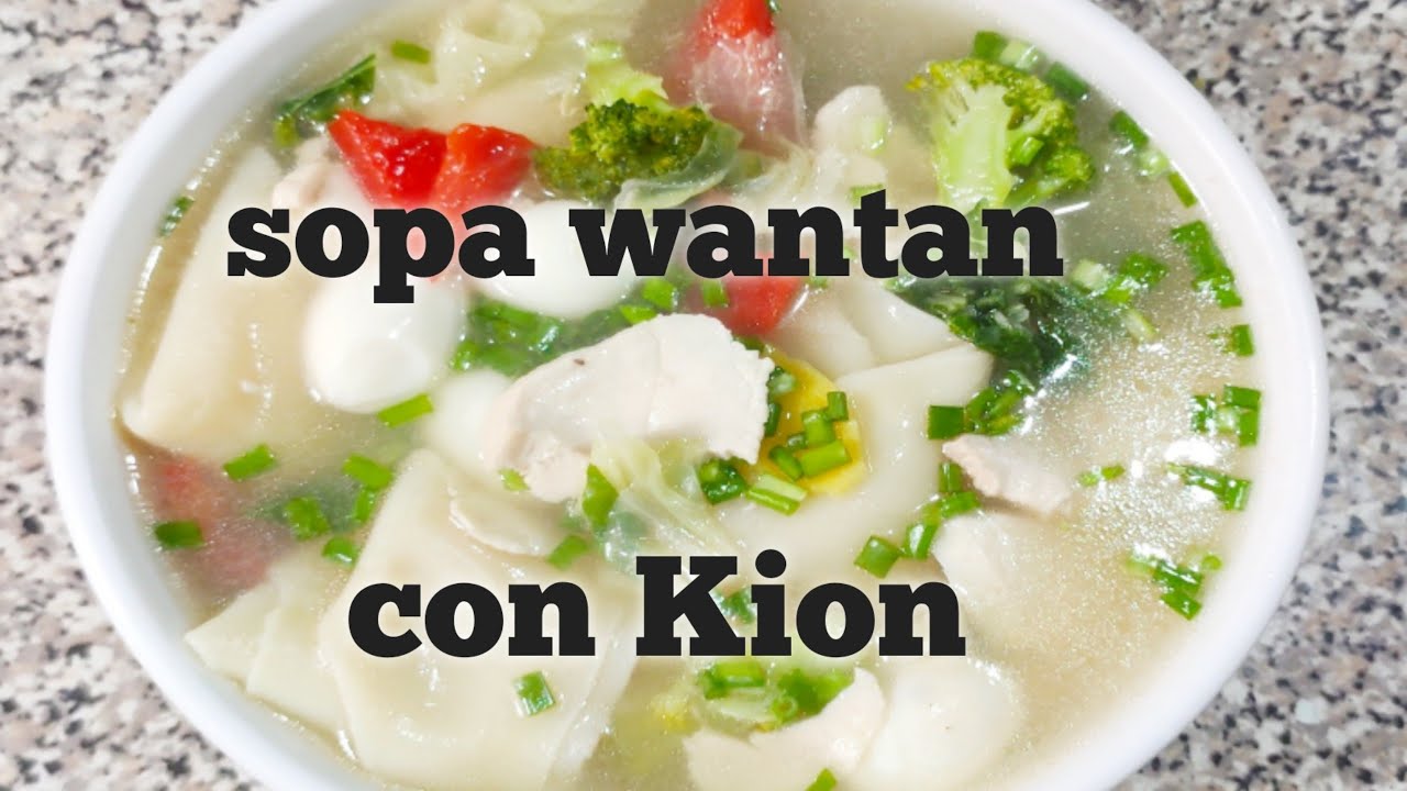 SOPA WANTAN (CHIFA)/ Cómo Preparar SOPA WANTAN CON KION /receta casera