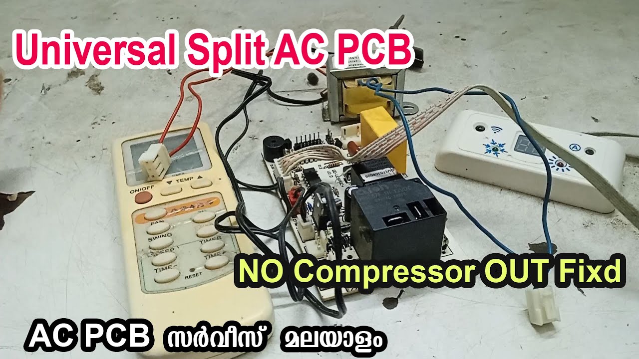 Universal Split AC PCB Repair For NO Compressor OUT
