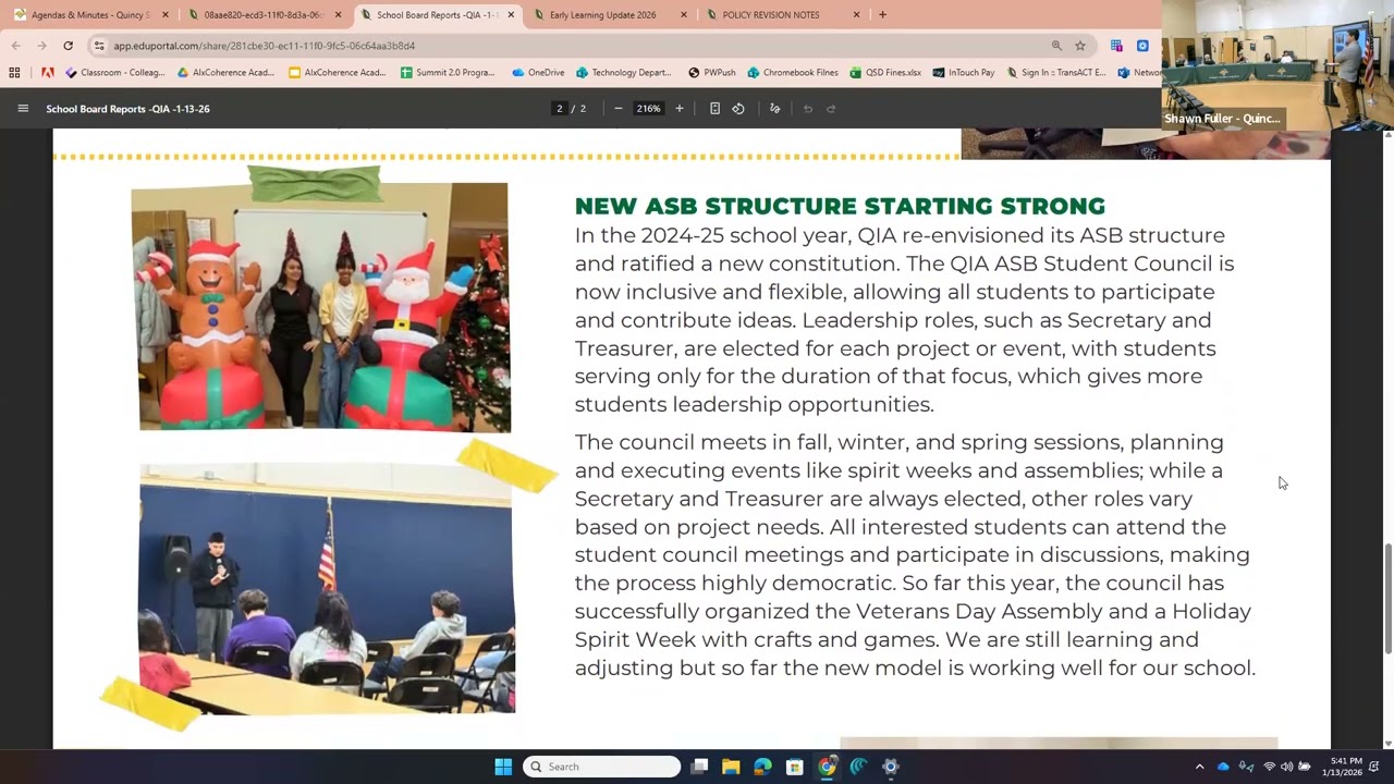 School Board Meeting - 1/13/26