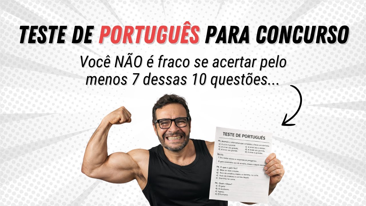 Teste de PORTUGUÊS para concurso público - Quantas você acerta?
