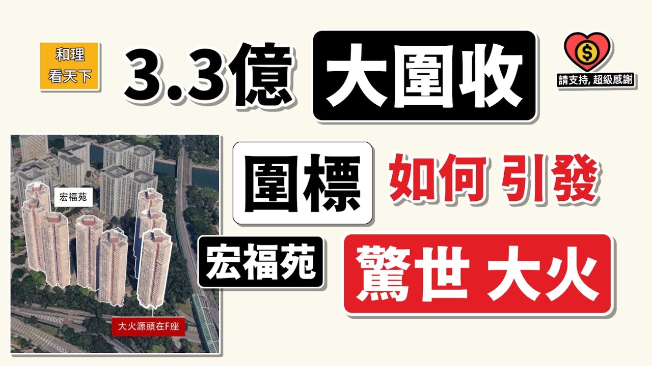 3.3億「大圍收」！圍標，如何引發出，宏福苑驚世大火💥💥