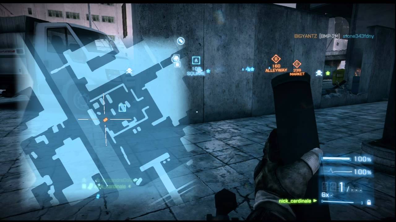 Battlefield 3 - M224 Mortar Gameplay