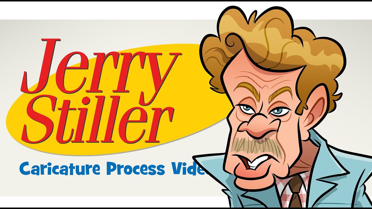 Jerry Stiller (Frank Costanza from Seinfeld) Caricature art drawing process tutorial timelapse